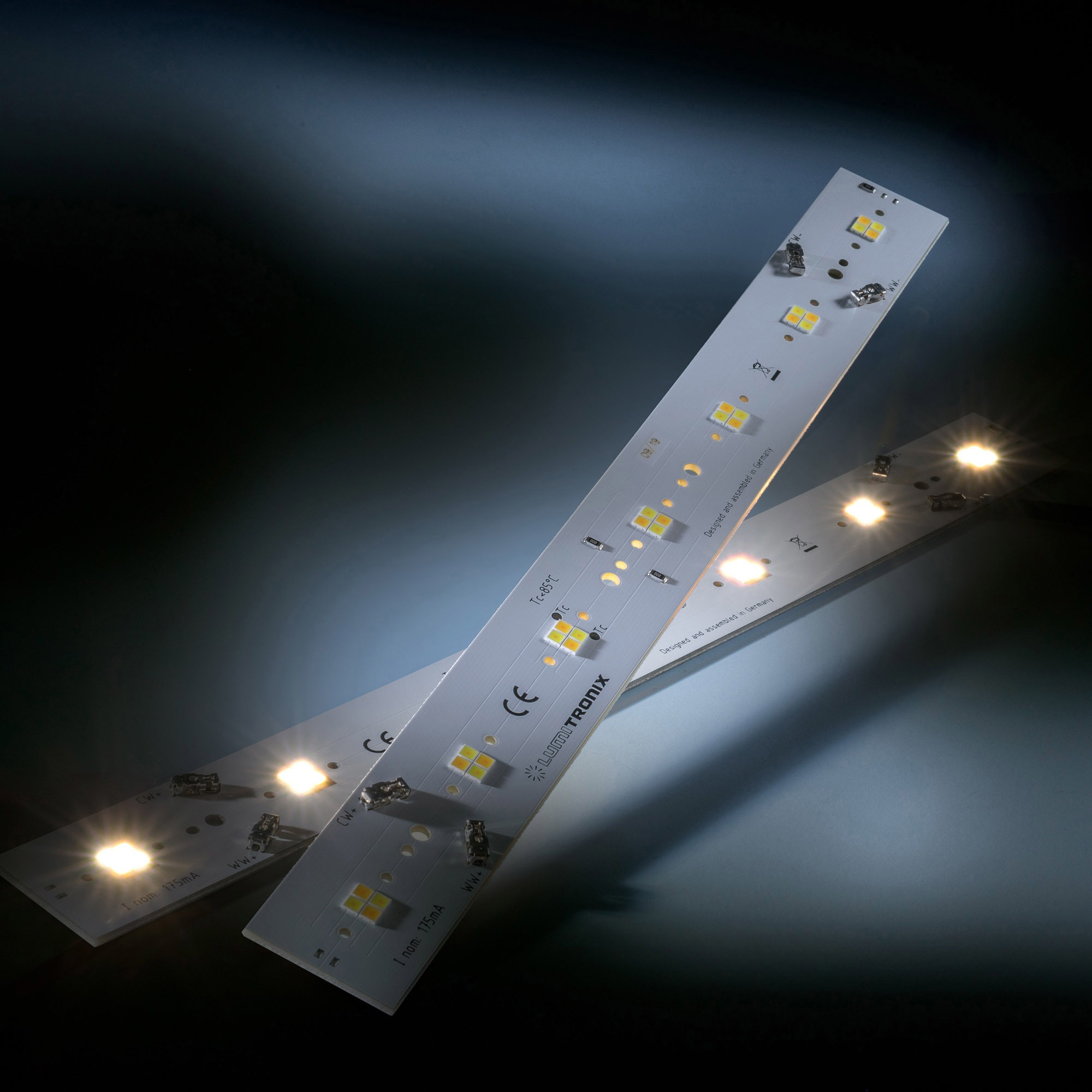 Daisy 28 Nichia LED Strip Tunable White 2700-4000K 595+625lm 175mA 20V 28 LEDs 28cm module (up to 1450lm/ft and 8W/ft)