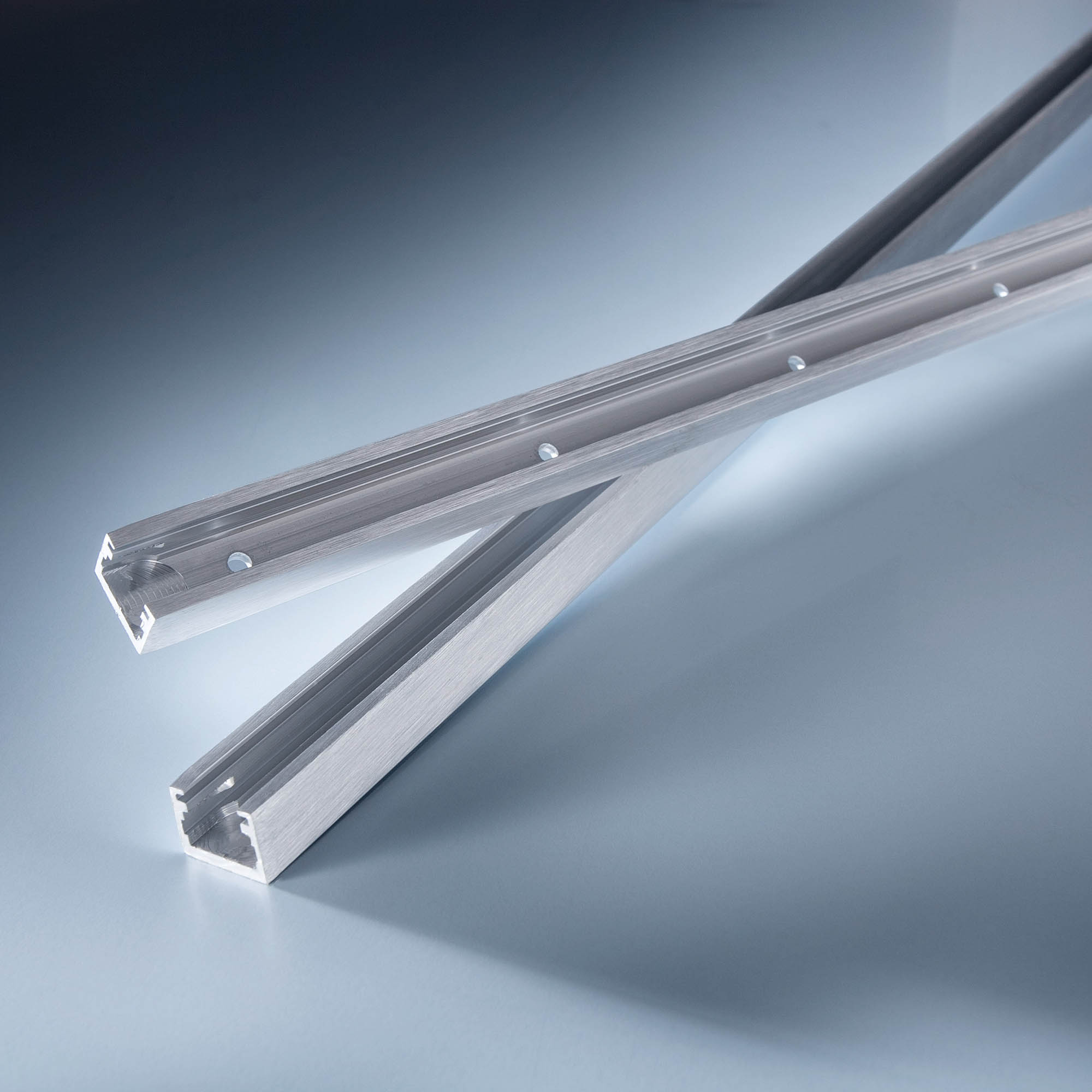 Aluminum profile Alubar anodized for Multibar LED strips 50cm 19.68"