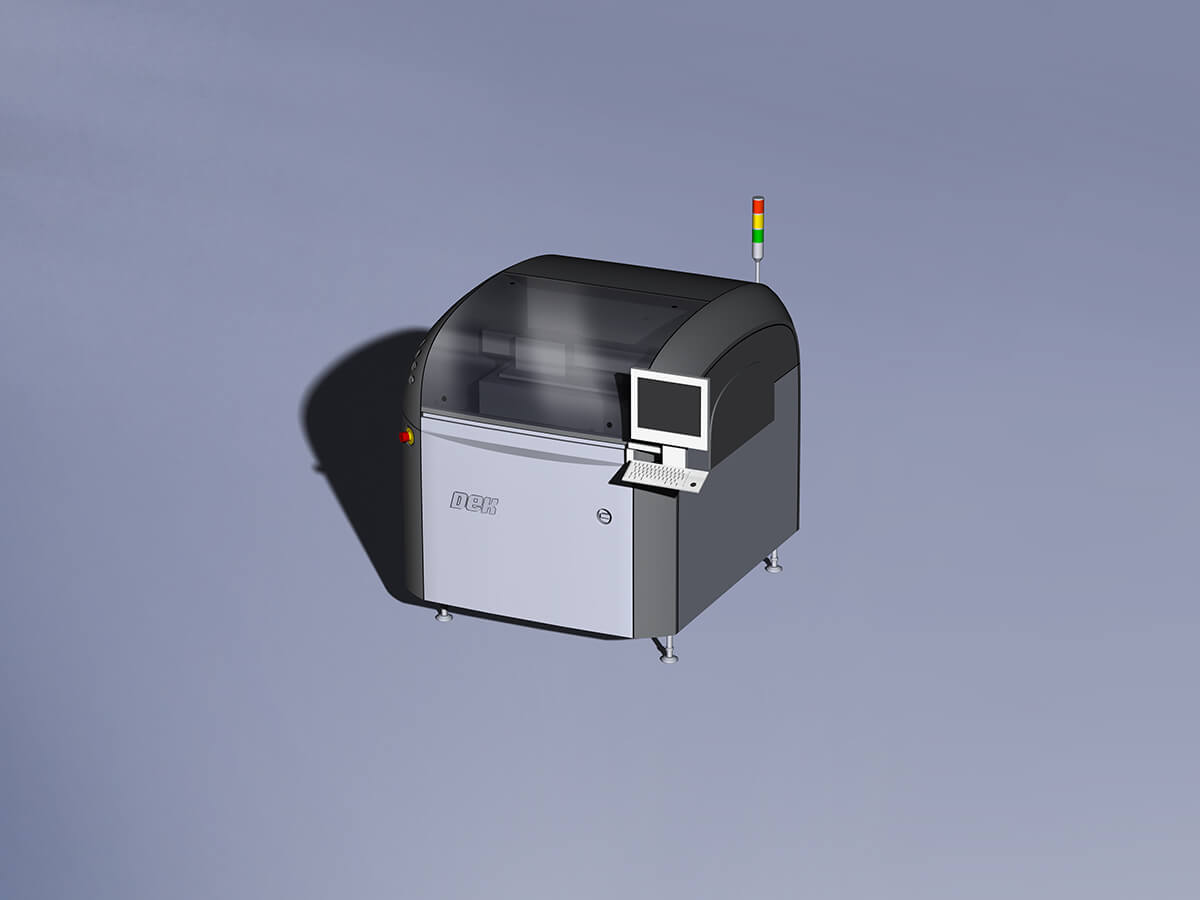 Solder paste printer Nichia production line