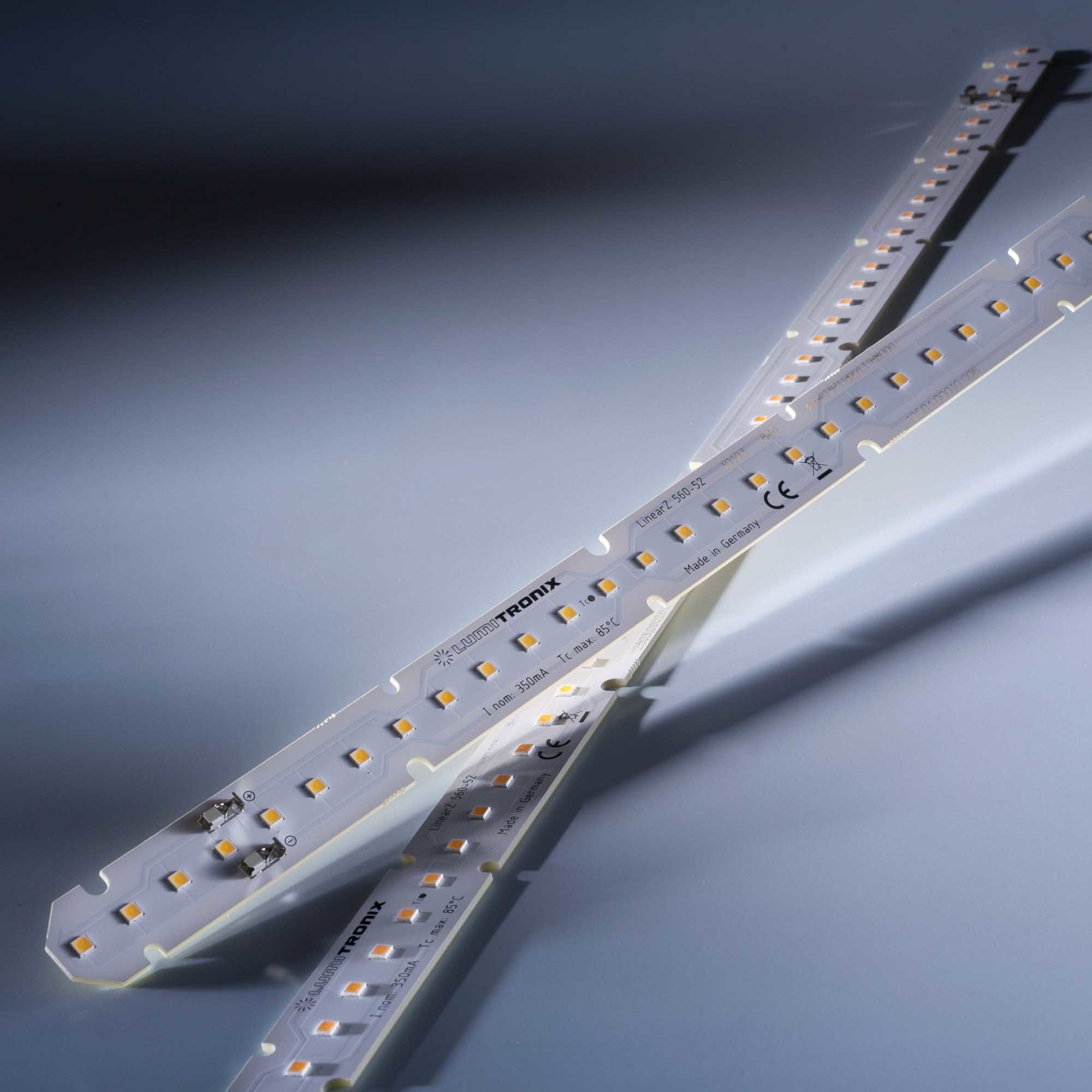 LumiBar-52-RSP Horticulture Nichia Rsp0a LED Strip Zhaga pure white 5000K 28PPF 1780lm 350mA 37.5V 52 LEDs 22.05in/56cm module (969lm/ft 7.2W/ft)