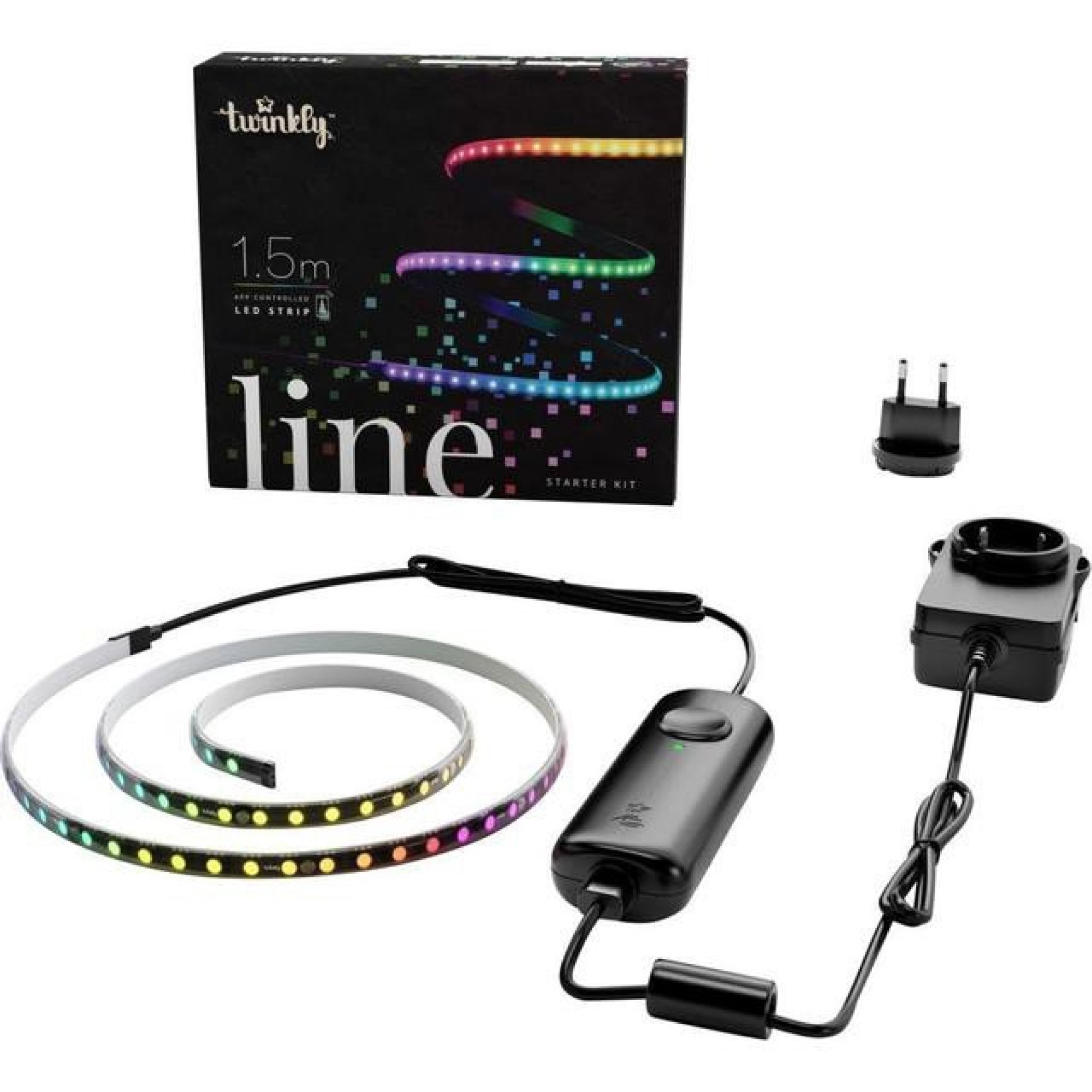 Lumistrips UK Twinkly Line RGB LED Strip Starter Set 100 LEDs 1.5m  app-controlled