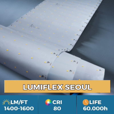 Professional Z-Flex Seoul LED Strips, up to 1900 lm per foot, in single or multi LED row versions